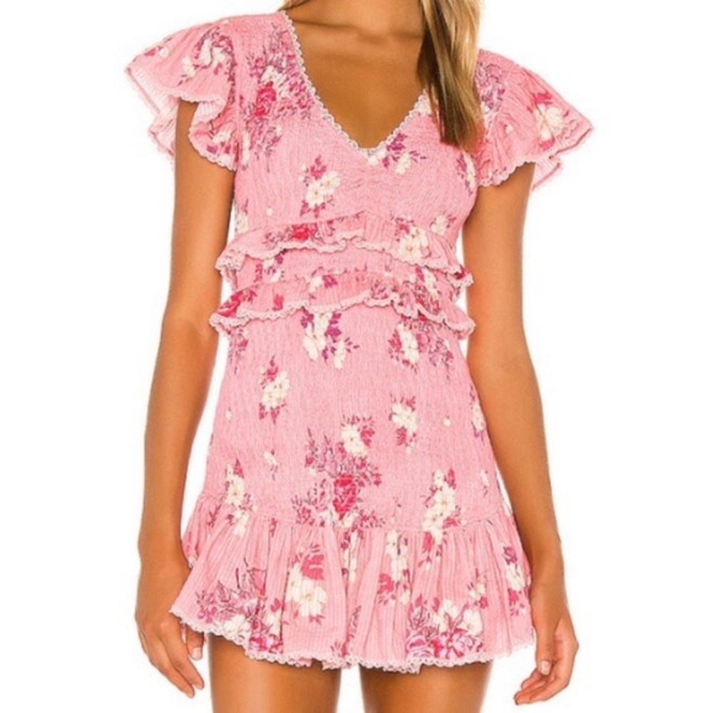NWOT LoveShackFancy Sonora Dress - Raspberry - Small